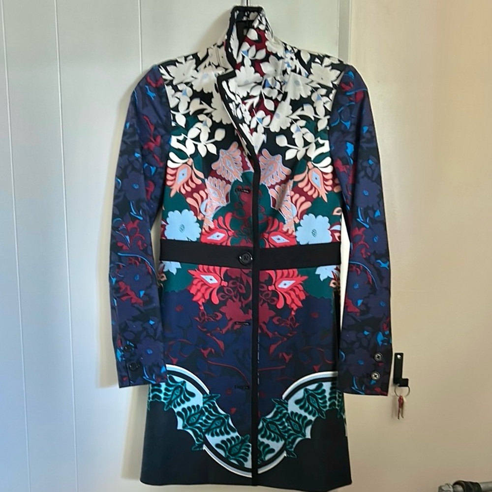 Anthropologie Floral Patterned Fall Coat / Jacket